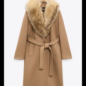 ZARA Belted Wool Coat